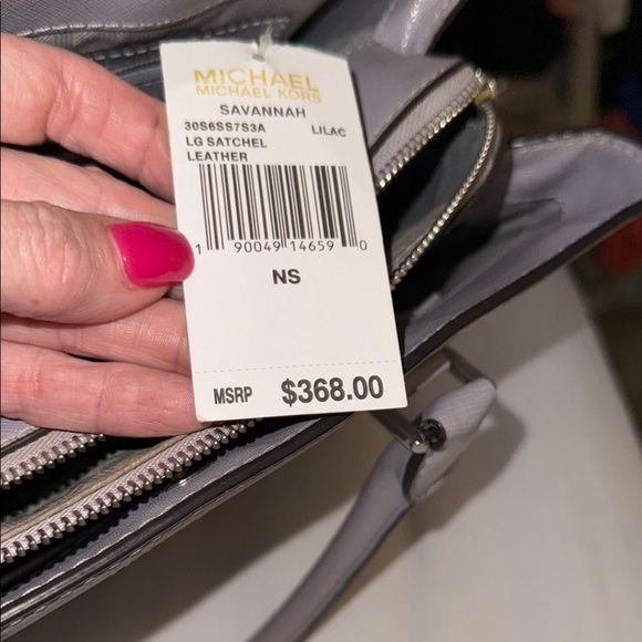 Michael Kors lilac Satchel Structured Saffiano Leather - Picture 8 of 11